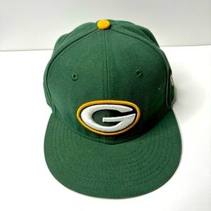 New NFL Green Bay Packers 59 Fifty Canvas Hat / Cap